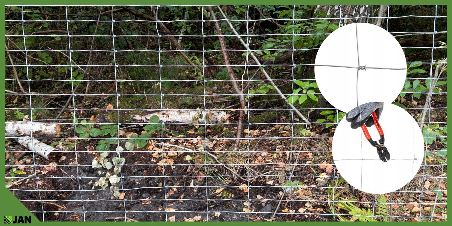 FOREST NET 180cm THICKENED 50m WIRE NET MODEL 180/24/15 L FREEBIE DENSE Color silver