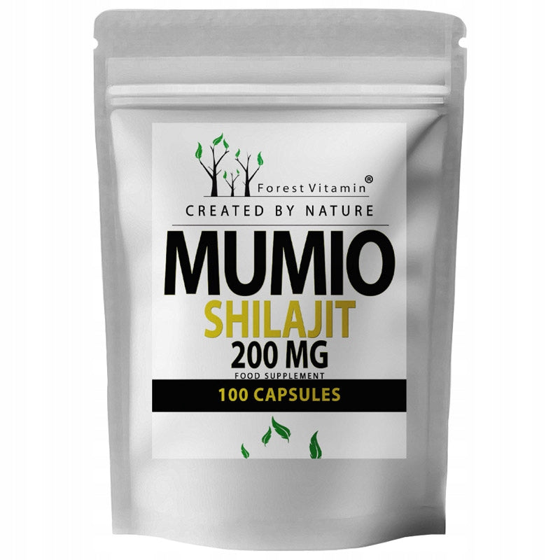 FOREST VITAMIN Mumio Shilajit 200mg 100caps ENERGY & VITALITY