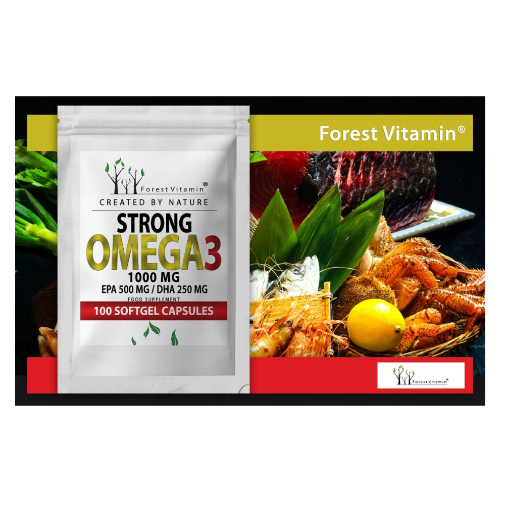 FOREST VITAMIN OMEGA 3 STRONG 100 KAPS CONCENTRATION MEMORY RESISTANCE HAIR Brand Forest Vitamin