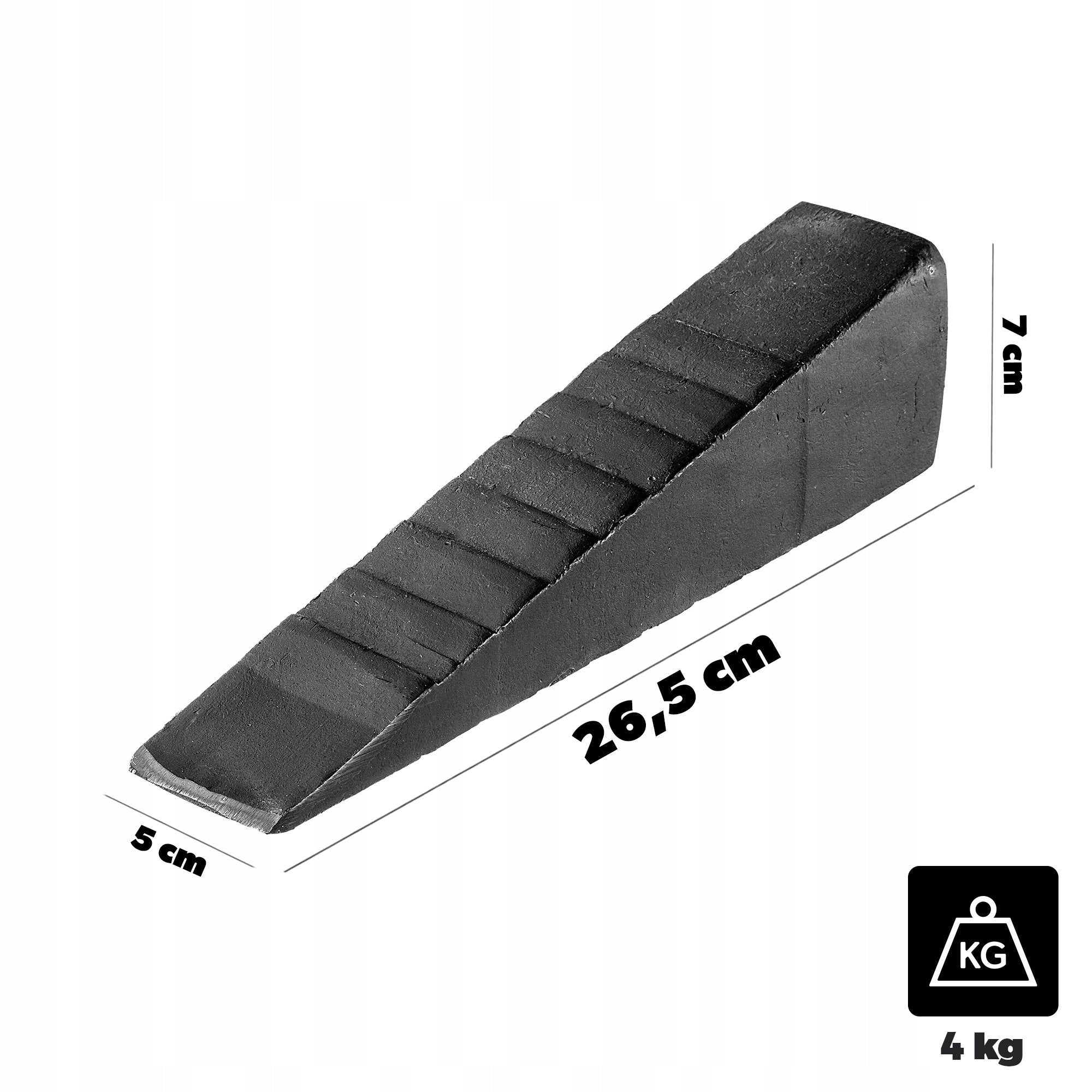 FORGED WEDGE FOR SPLITTING WOOD SPLITTING FUEL STRONG 4KG STEEL SPLITTER Brand Kadax
