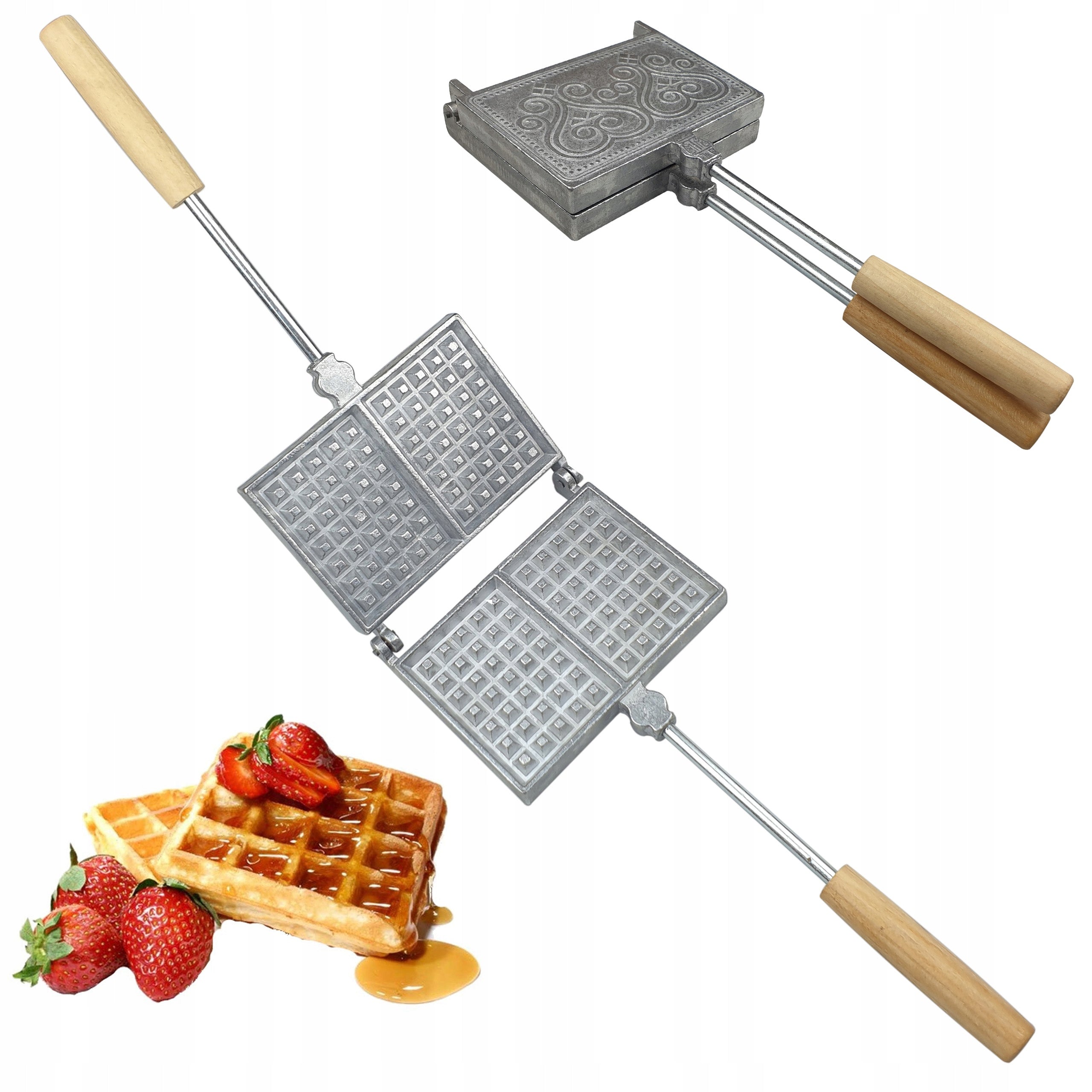 FORM BAKING TOASTER WAFERS WAFFLES BELGIAN WAFFLE MAKER PeanutS #83