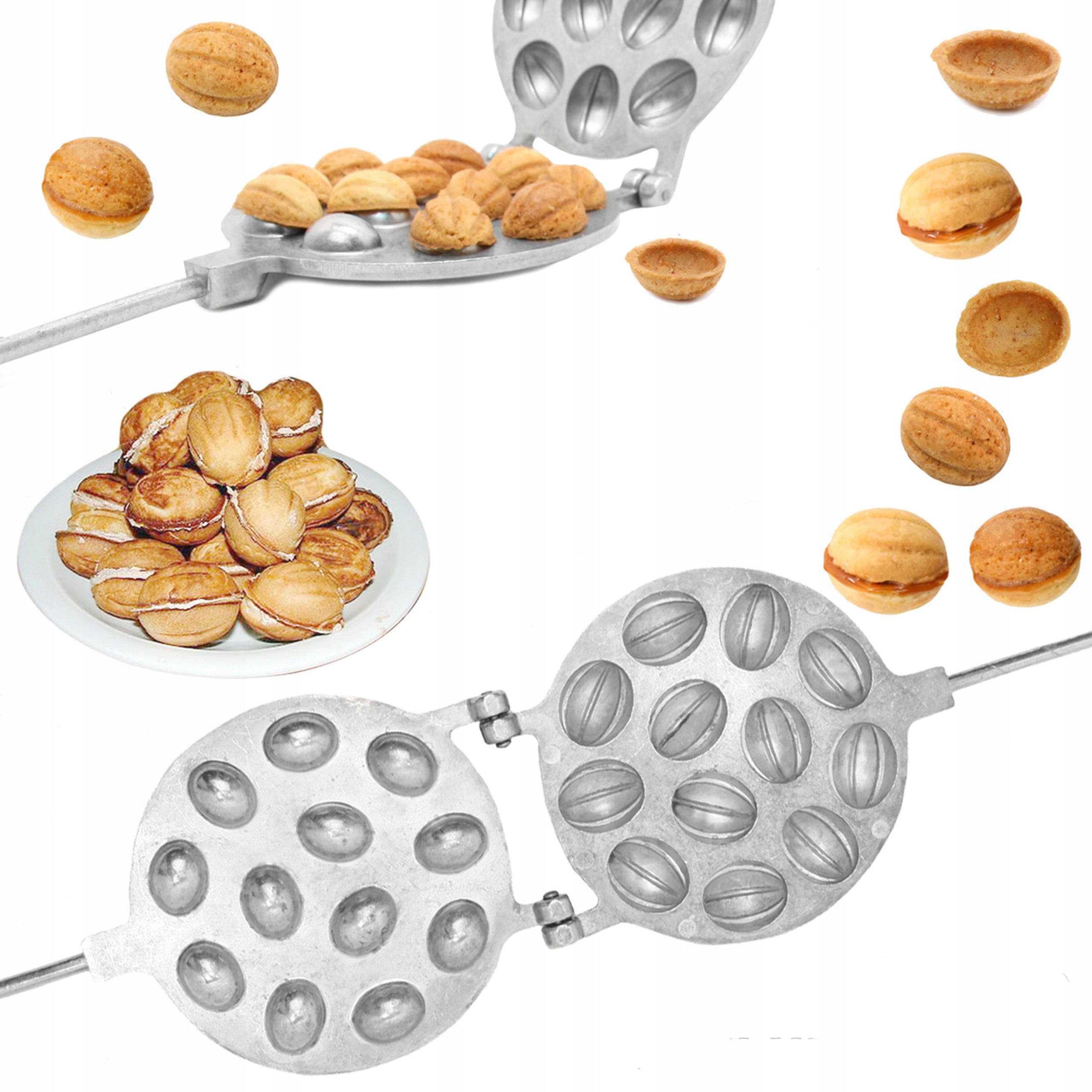 FORM TOASTER FOR BAKING COOKIES PEANUT PAN LARGE #70 Manufacturer code Opiekacz do orzeszków ciastek patelnia