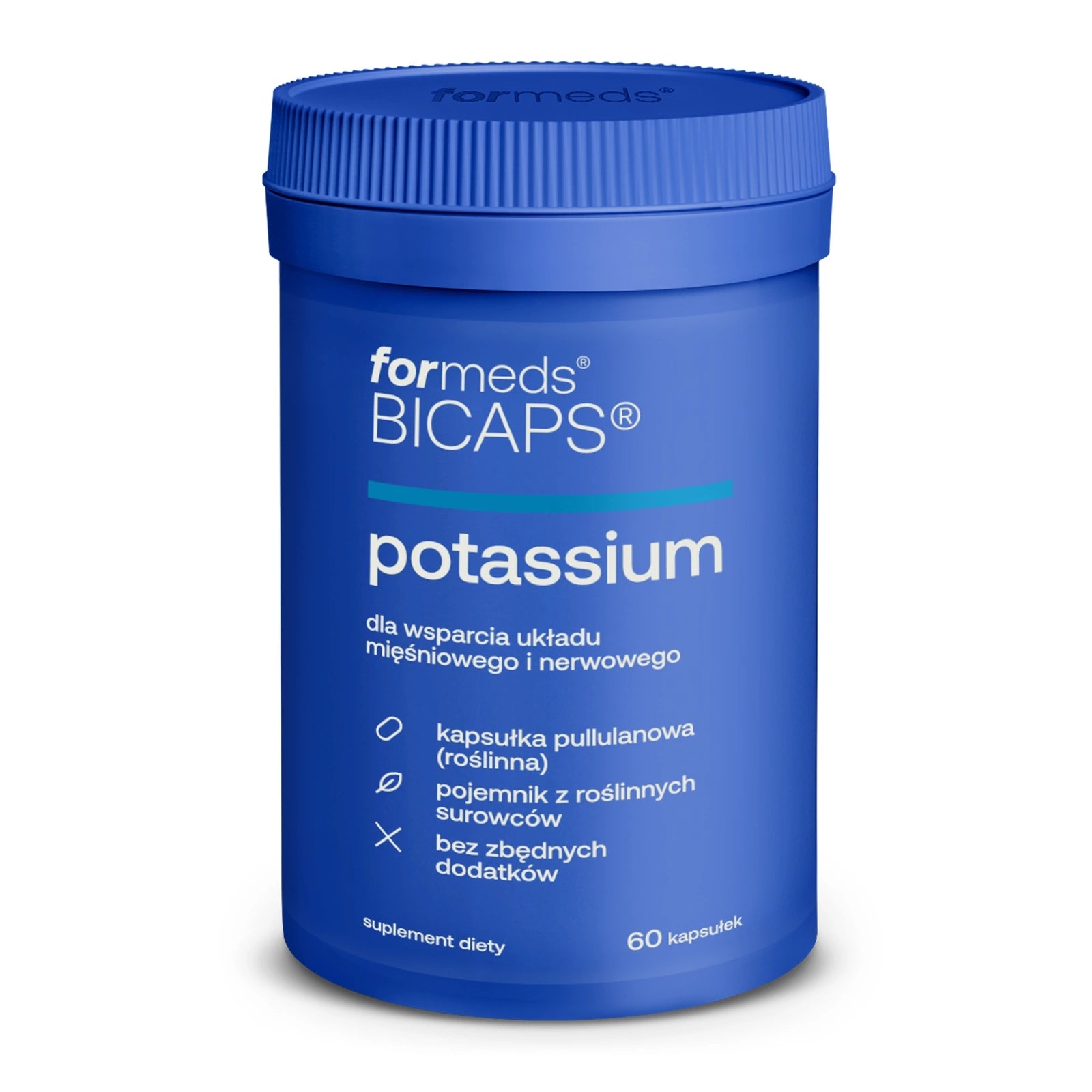 FORMEDS BICAPS MAG B6 + POTASSIUM Citrate MAGNESIUM POTASSIUM Blood pressure Manufacturer code Zmęczenie Odporność Skurcz Nerwy Mięśnie