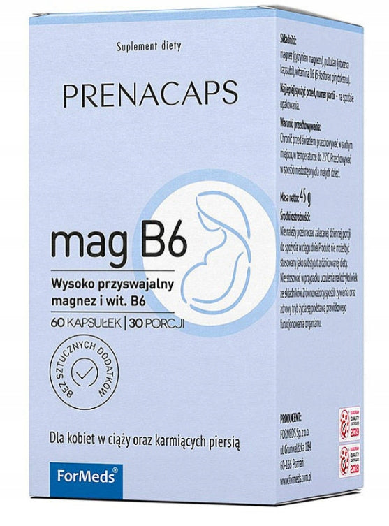 FORMEDS MAG B6 MAGNESIUM FOR WOMEN 60 KAPS Manufacturer code 5903148620831