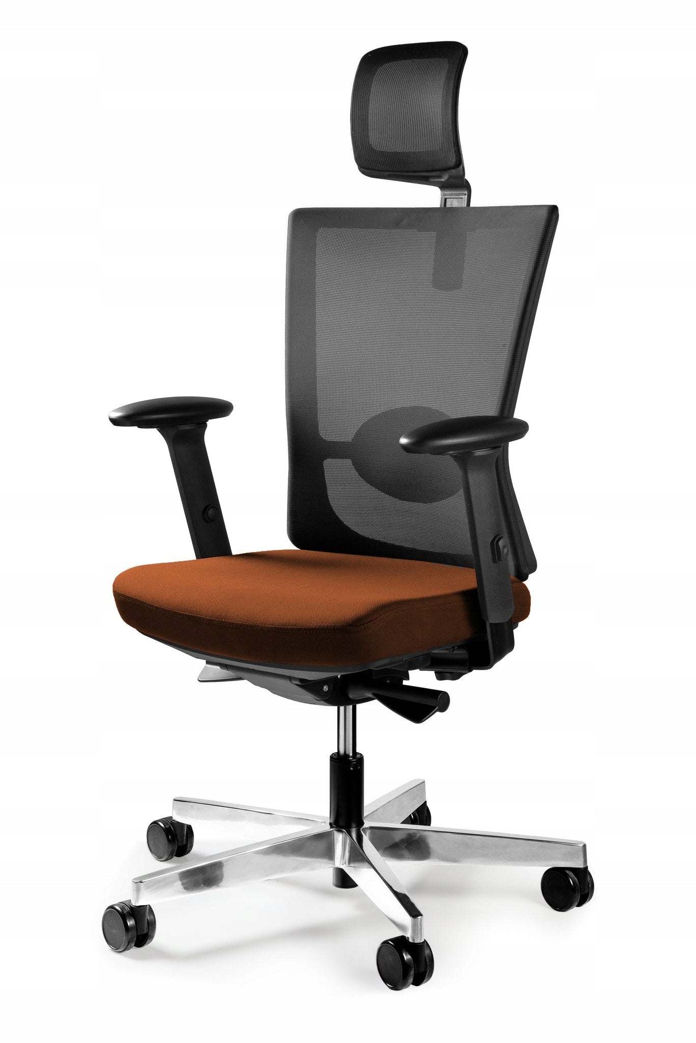 FORTE Armchair Brown Office Leather Chair Ergo