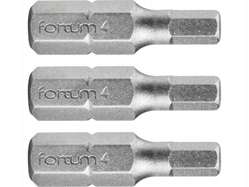 FORTUM hrot imbus sada 3ks, H 4 x 25 mm, S2 4741505