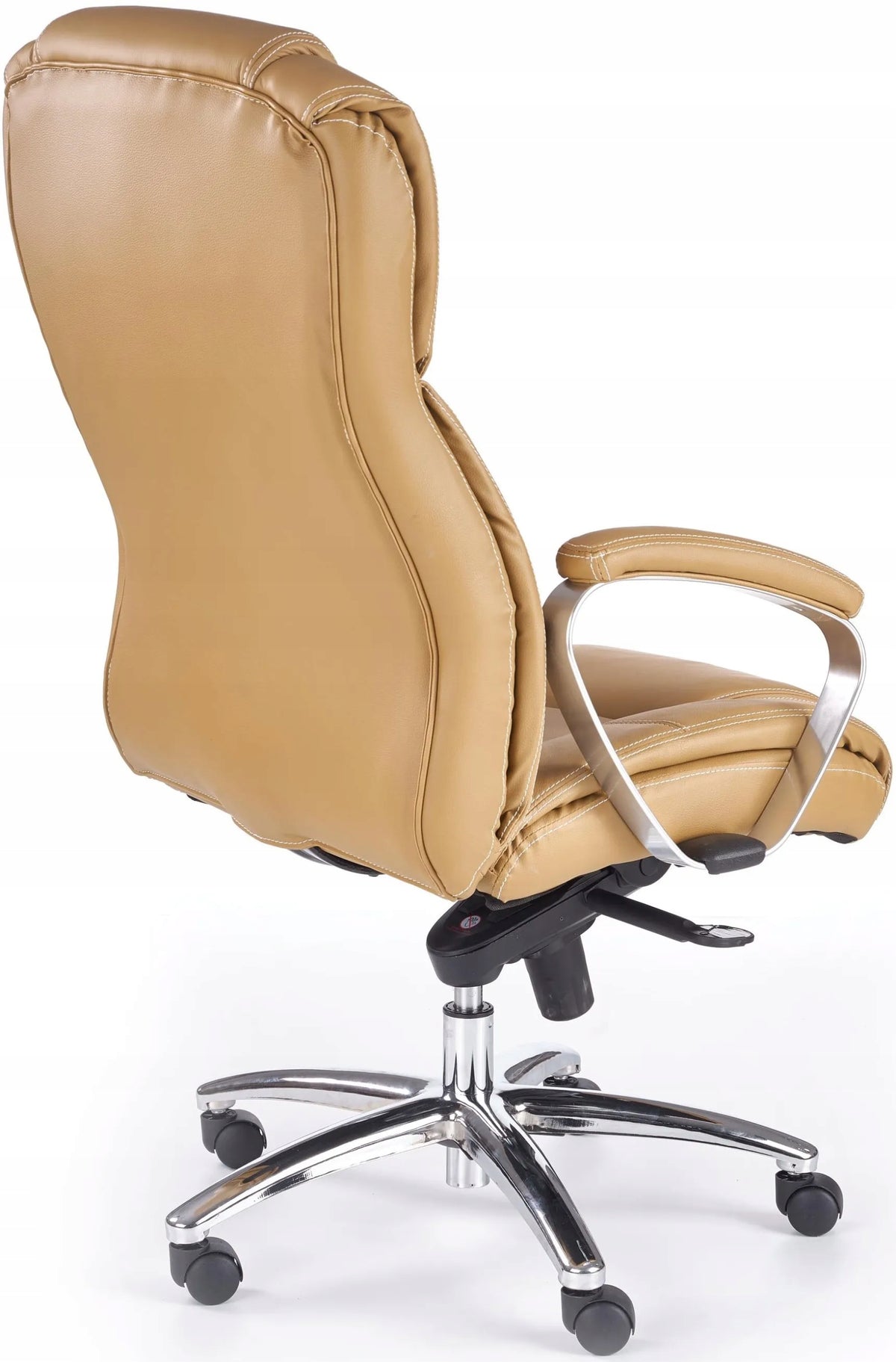 FOSTER Armchair Light Brown Halmar Cabinet Swivel Leather For Office Home Furniture depth 74 cm