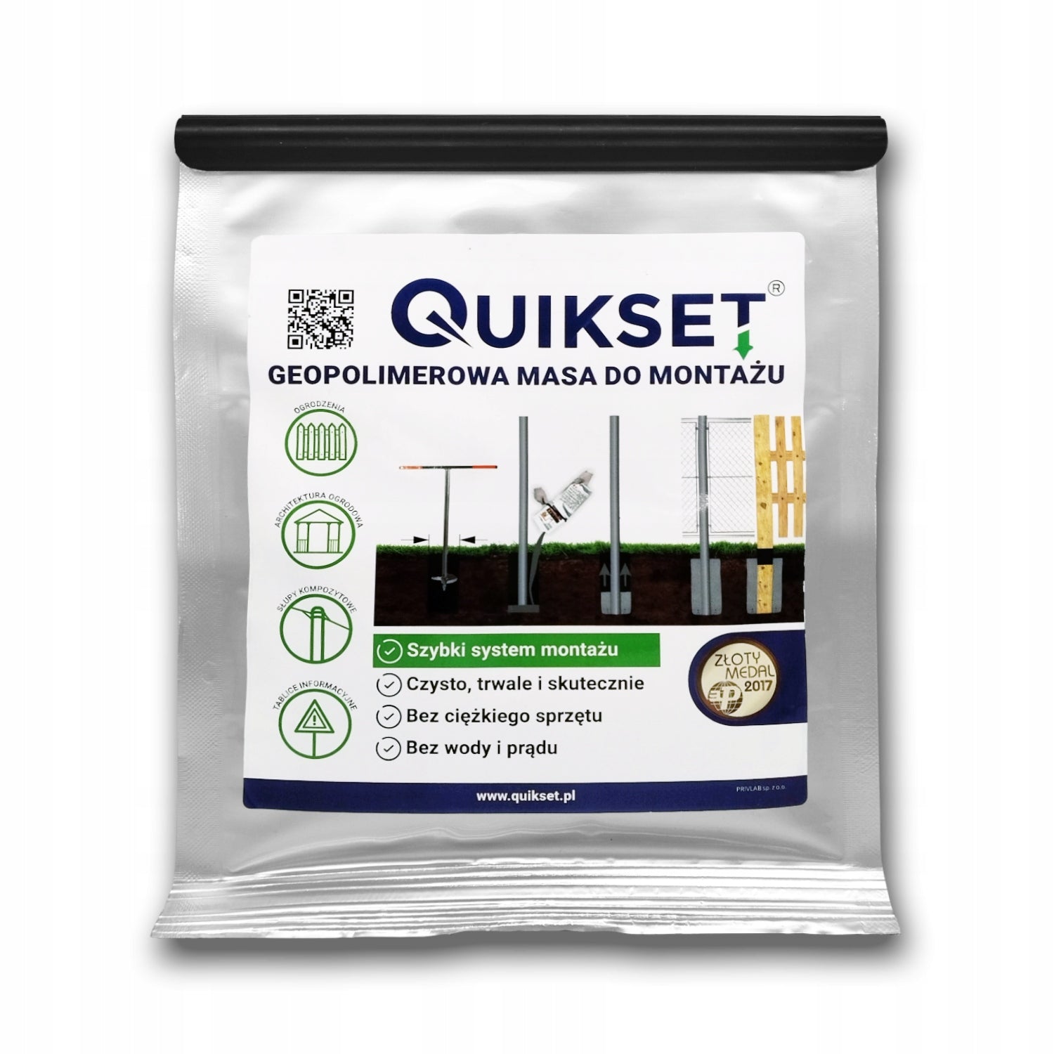FOUNDATION SYSTEM Quikset 700 ml for posts geopolymer mass Packaging status original