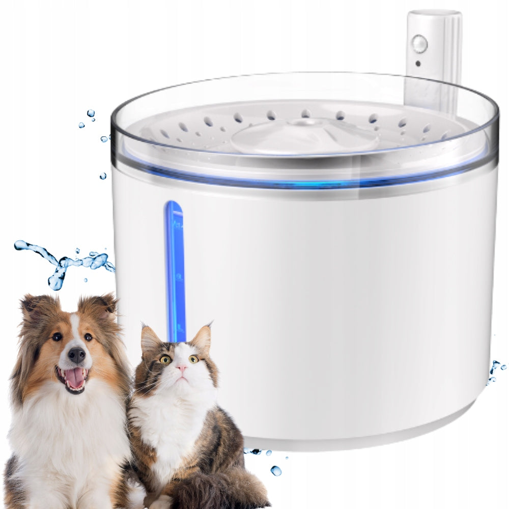 FOUNTAIN BOWL CAT WATER DRINKER AUTOMATIC WITH FILTER QUIET 2,2L