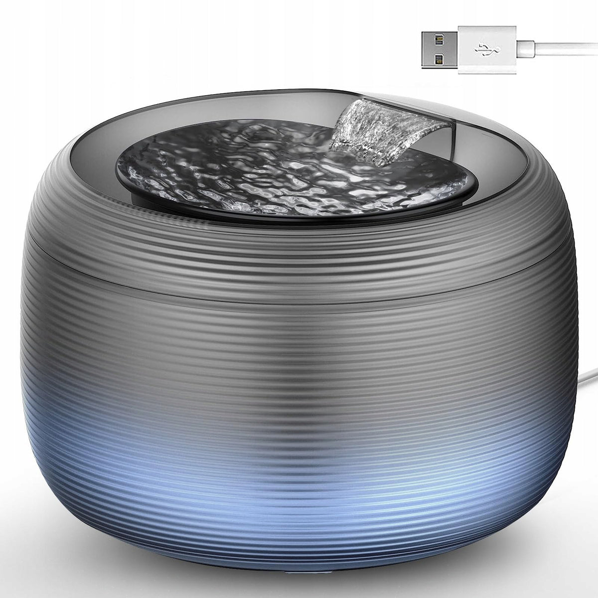 FOUNTAIN DRINKER CAT DRINKER AUTOMATIC 2.5L BOWL + SILENT LED FILTER