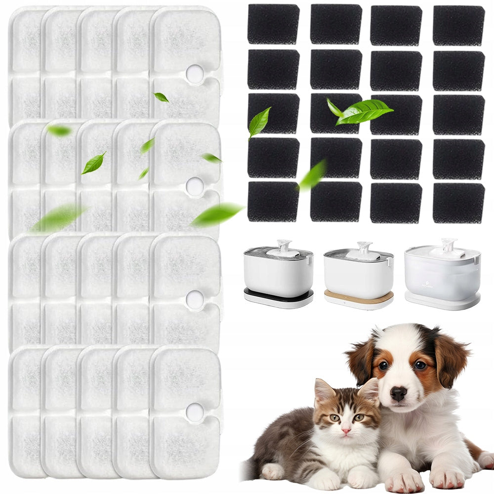 FOUNTAIN FILTER CAT FILTER SET HIGH PERFORMANCE CLEANSING 20PCS