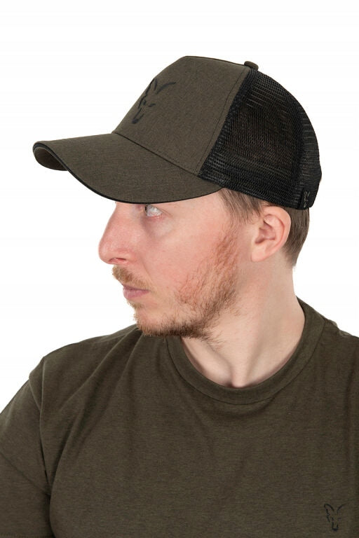 FOX BASEBALL CAP GREEN BLACK MESH Manufacturer code CHH018