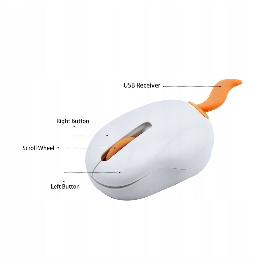 FOX LISEK Mini Wireless Quiet Mouse Batteries included no