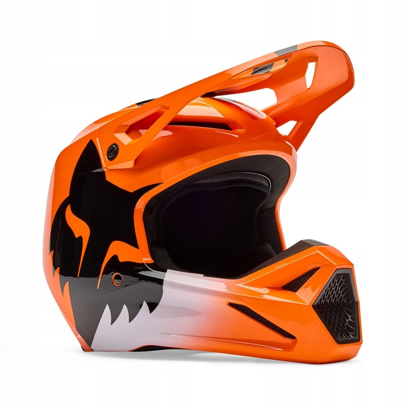 FOX V1 SHIELD FLUO ORANGE XL HELMET