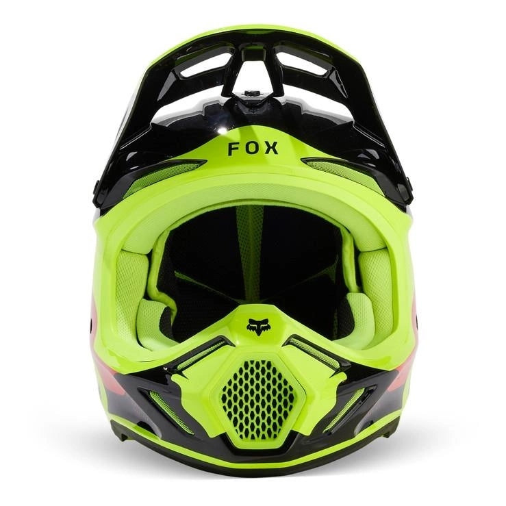 FOX V3 REVISE RED/YELLOW cross helmet, fluo yellow, red, black, freebies Manufacturer Fox