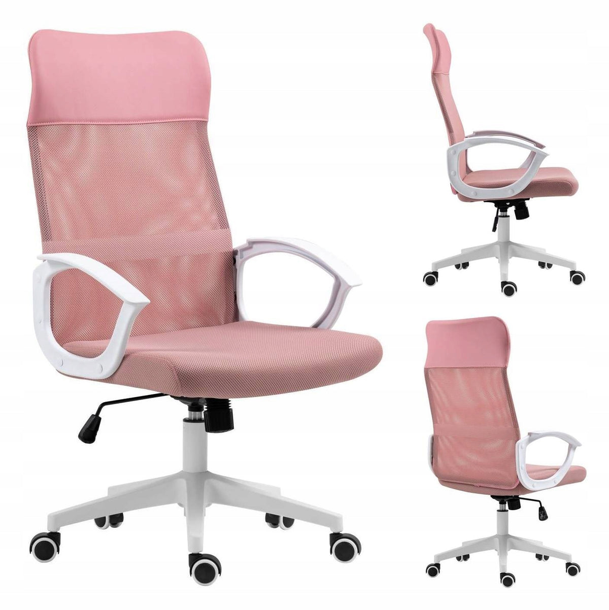 FOZO Gaming Chair Pink – Rotating Children’s Chair with Mesh Manufacturer code FF-FO-01