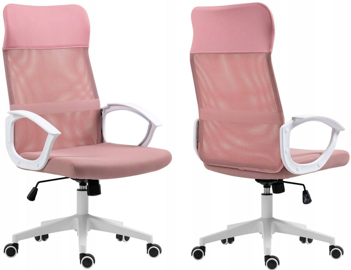 FOZO Gaming Chair Pink – Rotating Children’s Chair with Mesh Packaging status original