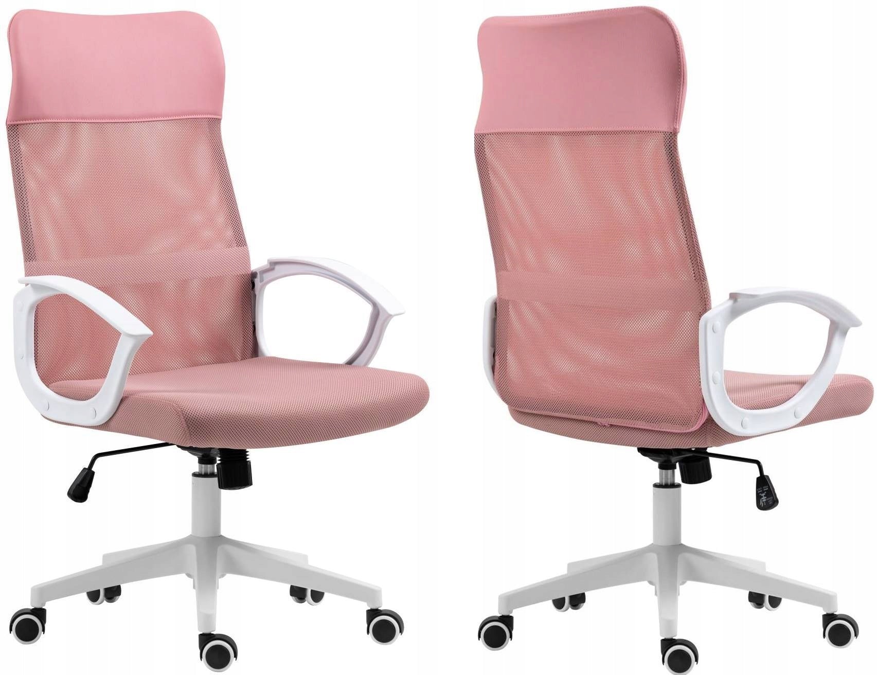 FOZO Gaming Chair Pink – Rotating Children’s Chair with Mesh Packaging status original