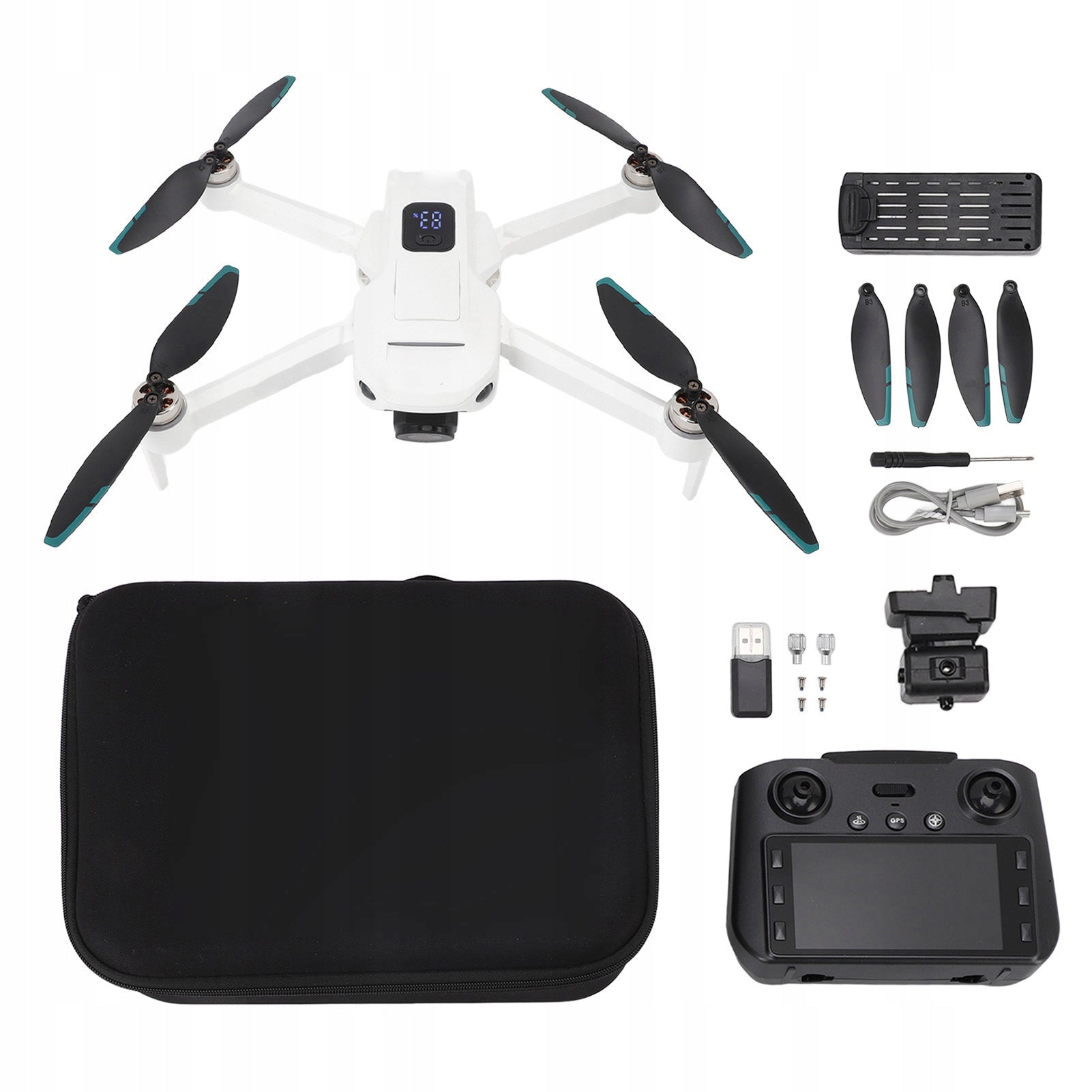 FPV Quadcopter, App Control Drone Intelligent Obstacle Avoidance on