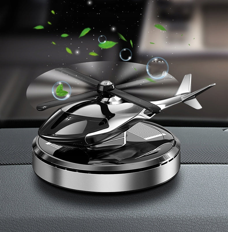 FRAGRANCE CAR DIFFUSER SOLAR ROTATING HELICOPTER GIFT IMPROVED Manufacturer's catalog number Official-PolMart 0756