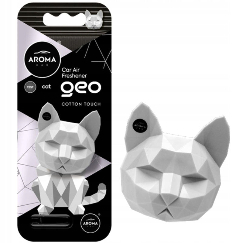 FRAGRANCE FOR CAR AROMA CAR GEO CAT 3D COTTON TOUCH FRESHENER