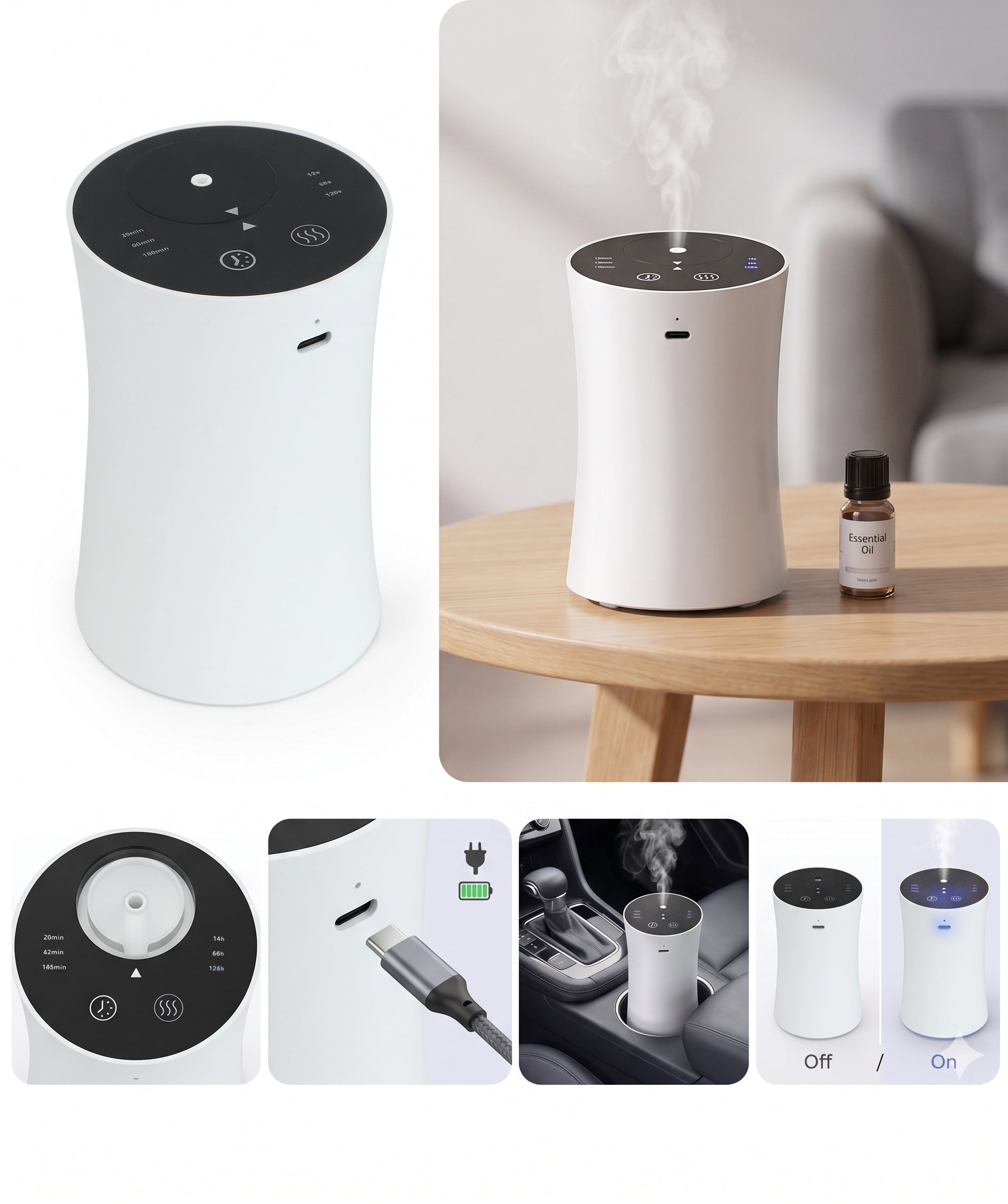 FRAGRANCE Oil Diffuser PORTABLE Wireless for HOME CAR OFFICE Medical device no