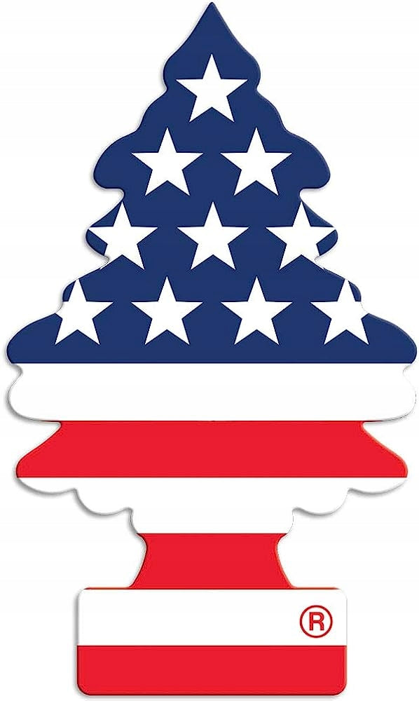 FRAGRANCE TREE FLAG OF AMERICA LITTLE TREES FROM USA Packaging status original