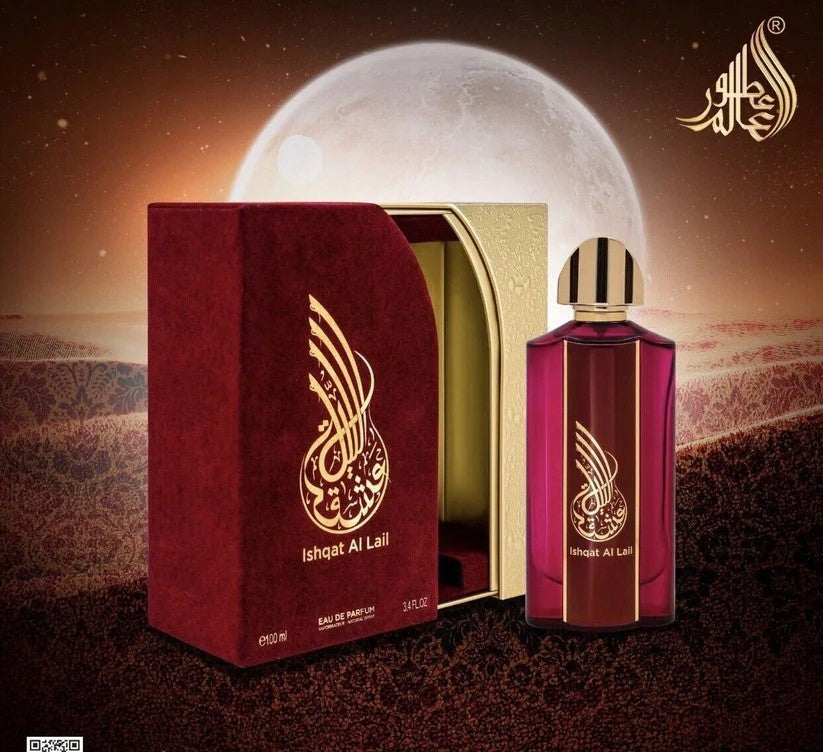 FRAGRANCE WORLD Ishqat al Lail Athoor al Alam EDP 100 ml Eau de Parfum Packaging status original