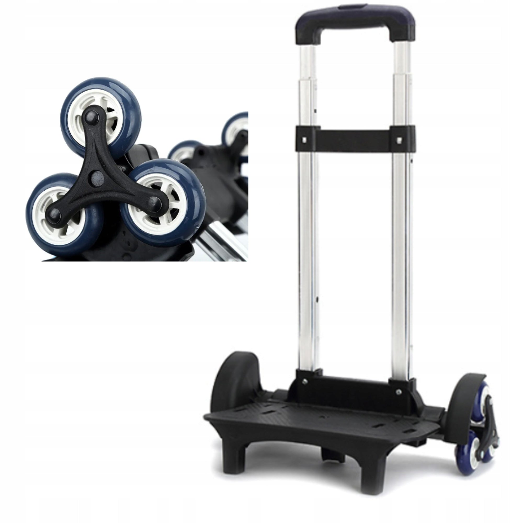 FRAME FOR SCHOOL BACKPACK ON WHEELS RUBBER TROLLEY 6 WHEELS