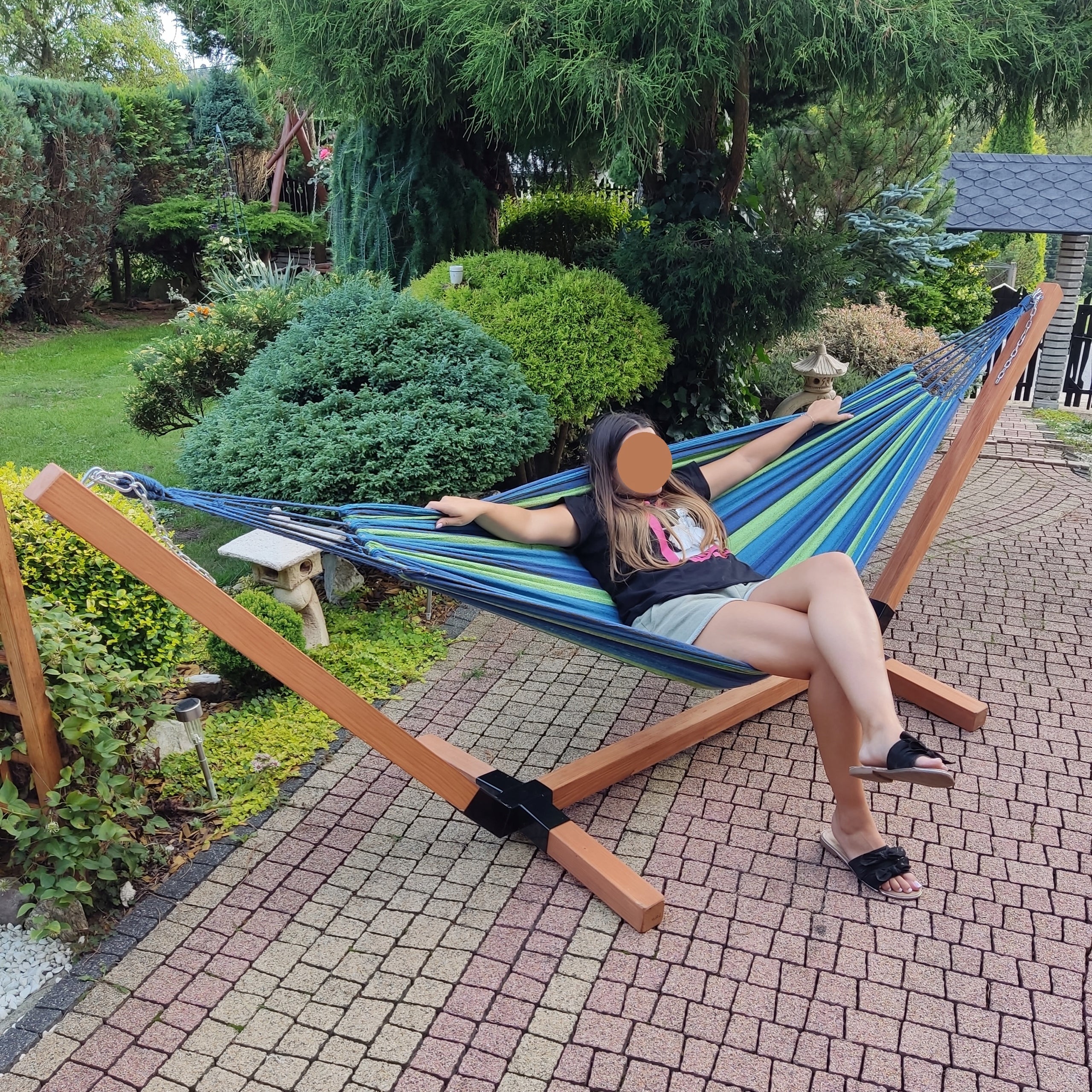 FRAME + HAMMOCK IMPREGNATED STAND STRONG 2-PERSON Color other