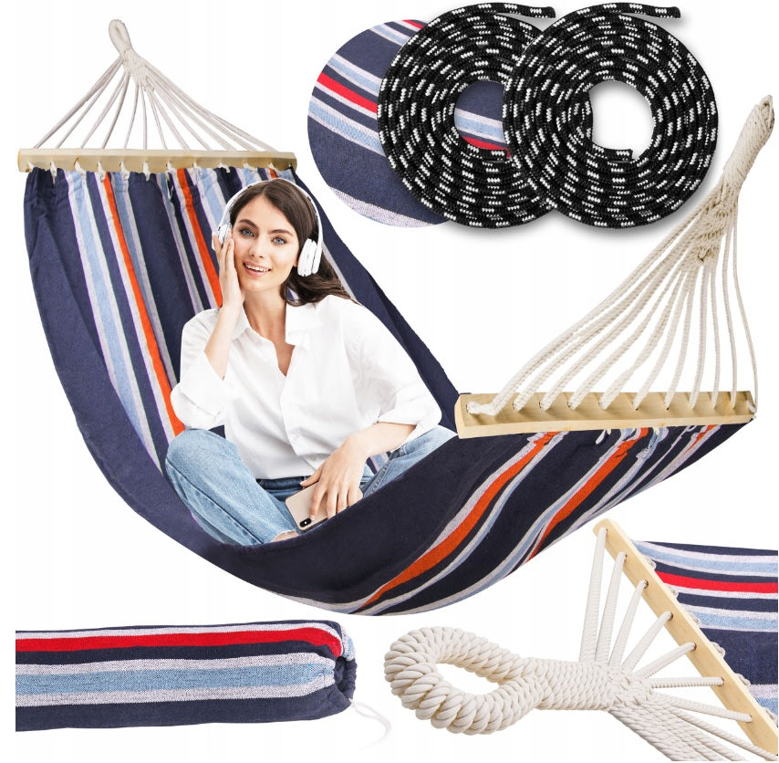 FRAME HAMMOCK PREMIUM XXL WOODEN SET 100x100 GIFT FOR GARDEN Manufacturer no brand