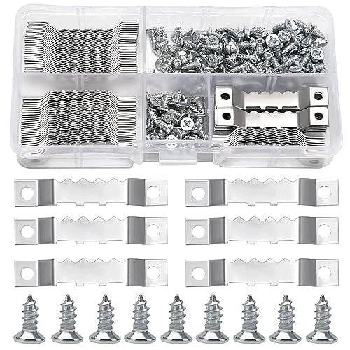 FRAME HANGERS SAWTOOTH METAL SET OF 85 PCS PHOTO SCREWS METAL