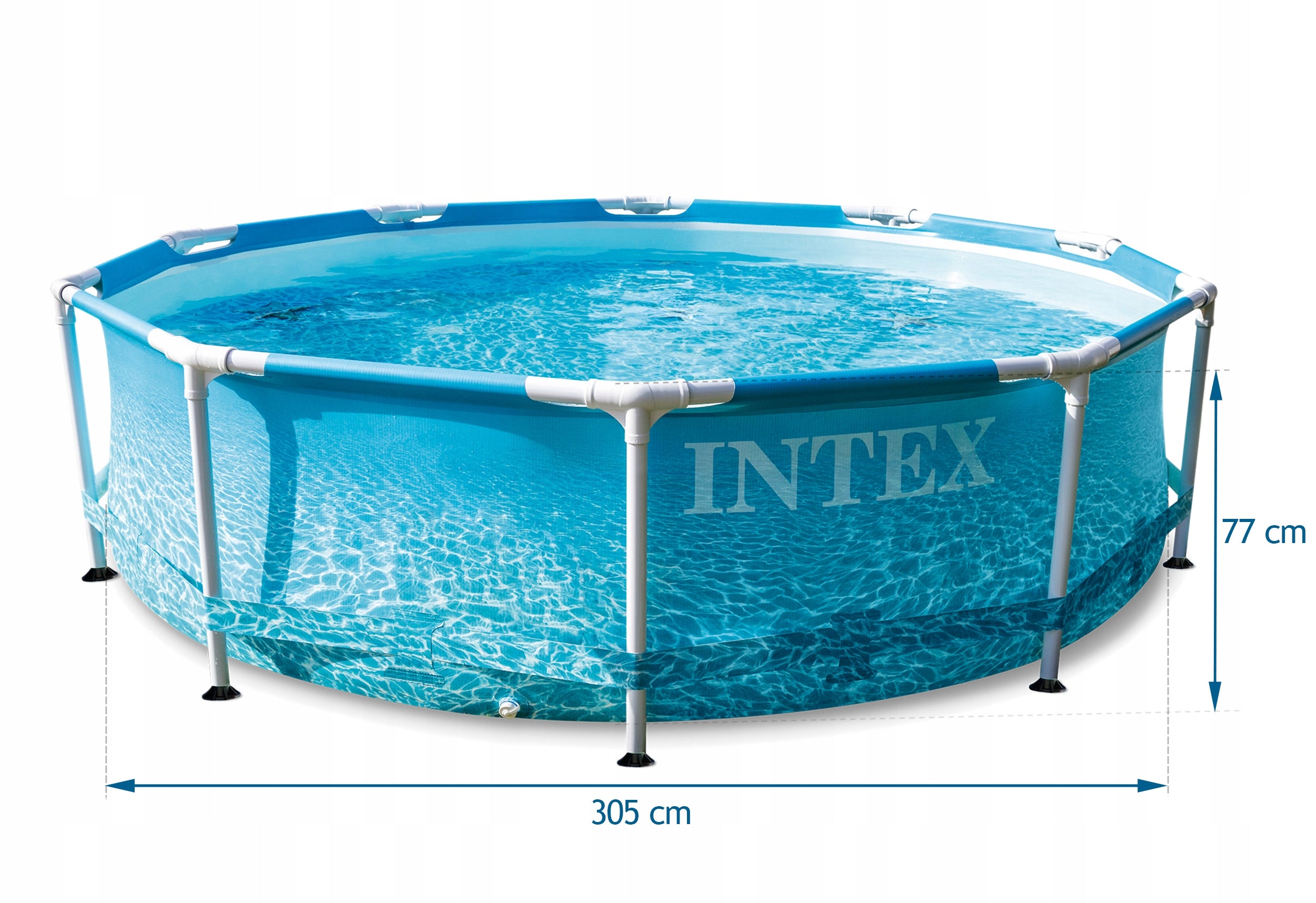 FRAME POOL 305x76cm INTEX 28208 + PUMP + FILTER Series Metal Frame