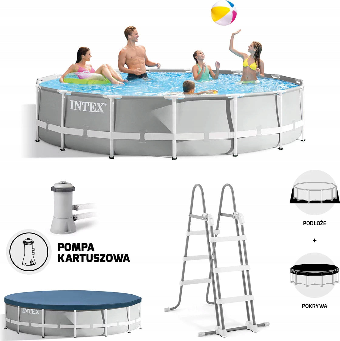 FRAME POOL PRISM FRAME 457X107CM INTEX Brand Intex