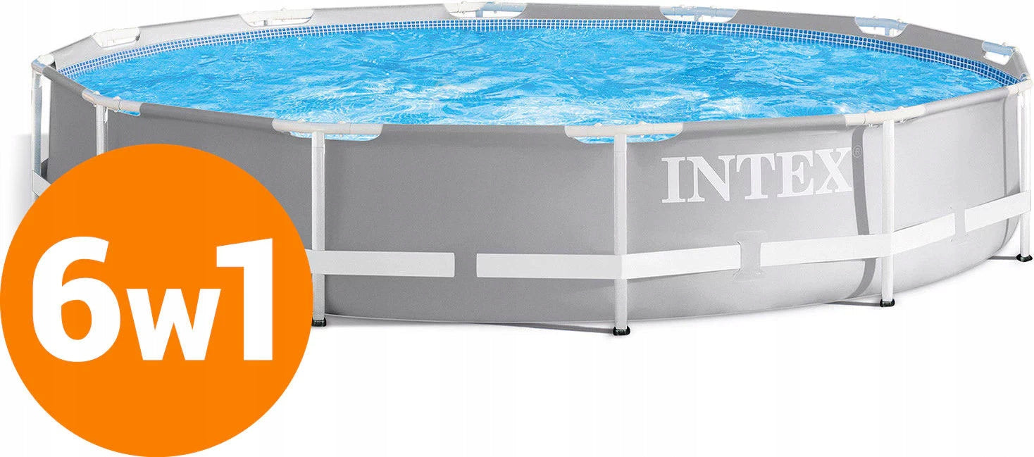 FRAME POOL PRISM FRAME 457X107CM INTEX Color gray