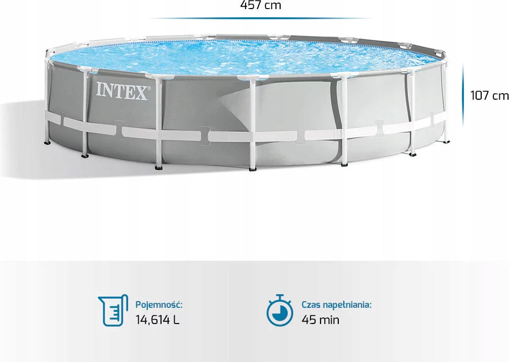 FRAME POOL PRISM FRAME 457X107CM INTEX Shape round