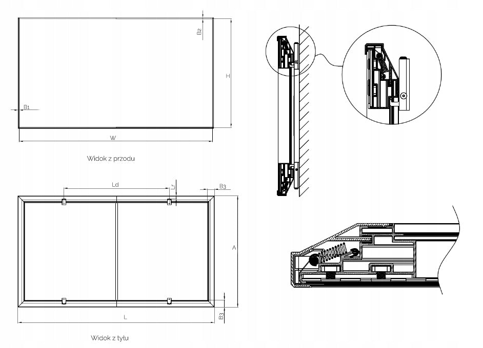 FRAME SCREEN SUPREMA TAURUS SLIM ALR 221x125 Brand SUPREMA