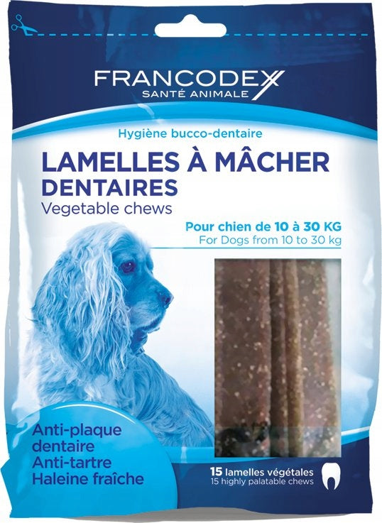 FRANCODEX - Biting strips M 15 pcs. 352,5g - DENTAL TREATS Manufacturer code FR172365