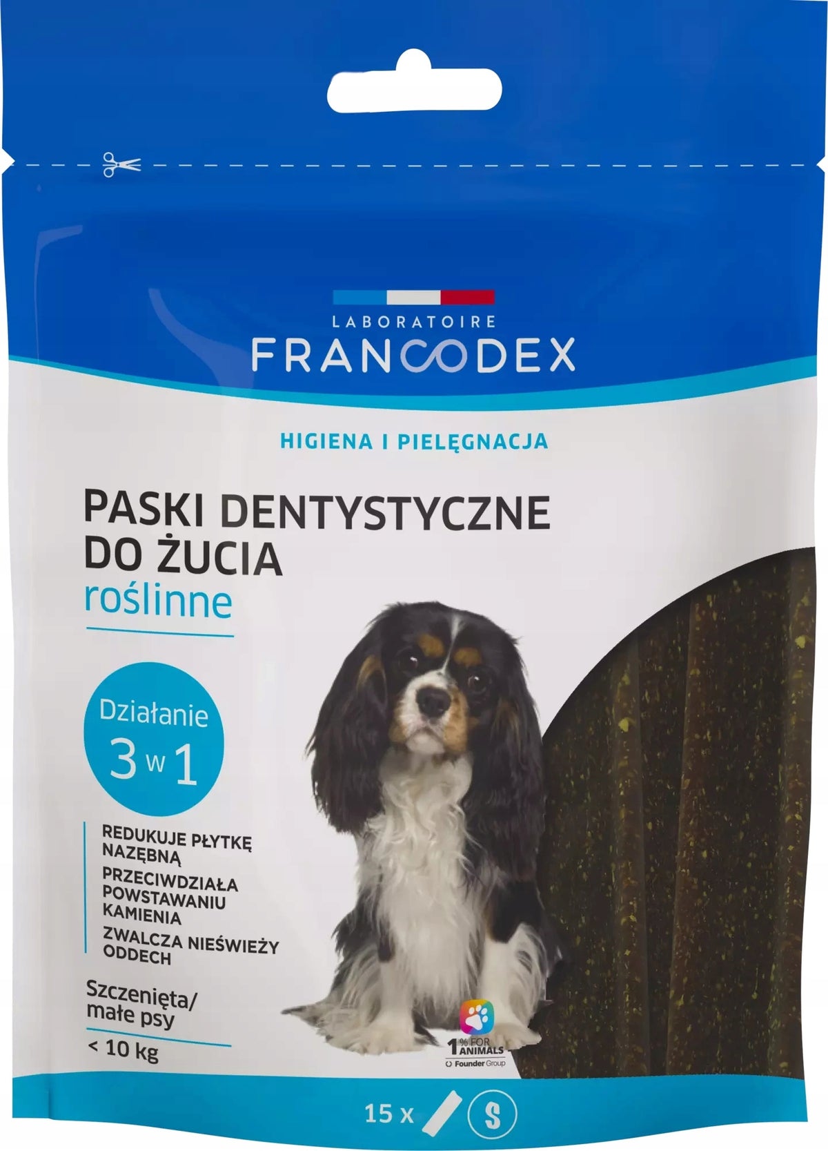 FRANCODEX - Biting strips S 15 pcs. 228g - DENTAL TREATS