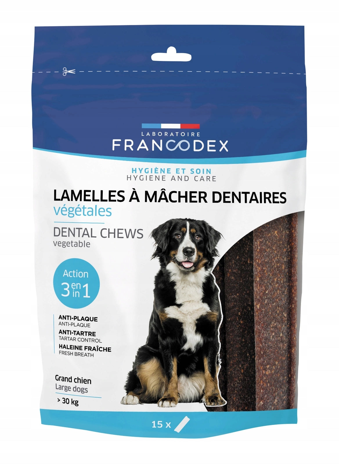 FRANCODEX DENTAL STRIPS REMOVING STONE L 502,5G LARGE DOG