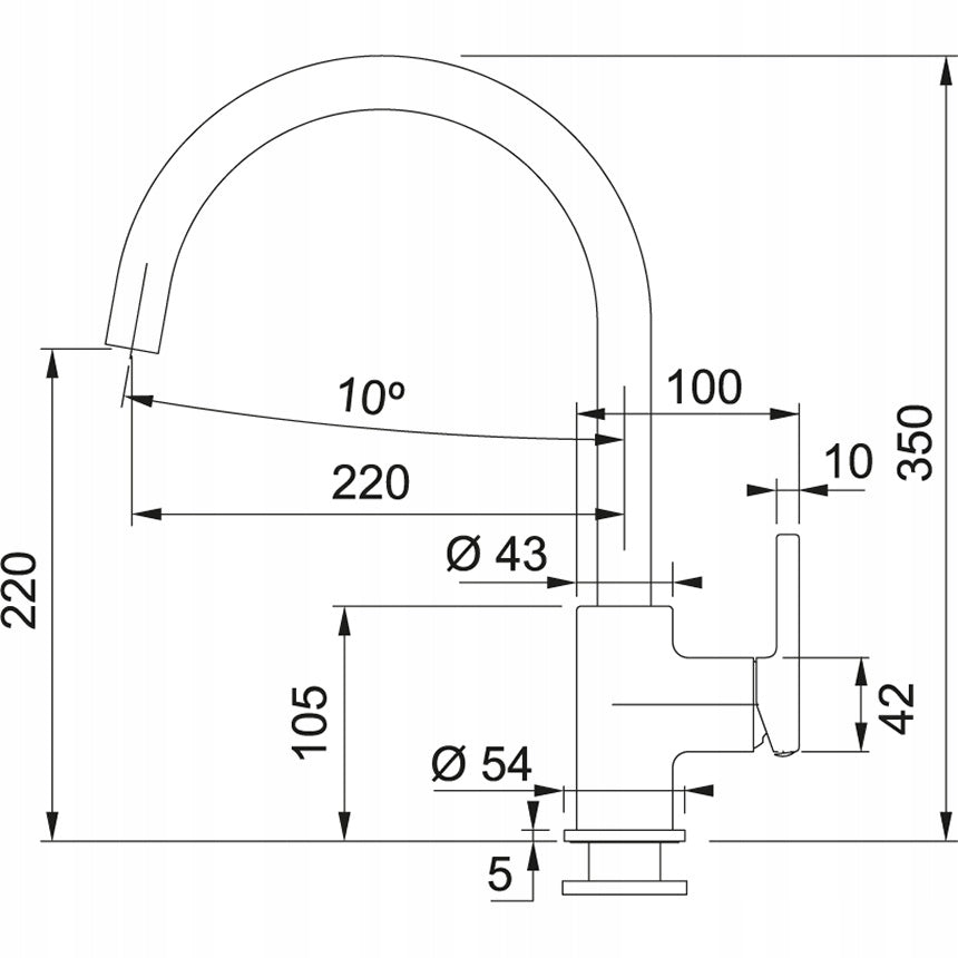 Küchenarmatur Franke Lina XL, weiß, 115.0626.024 