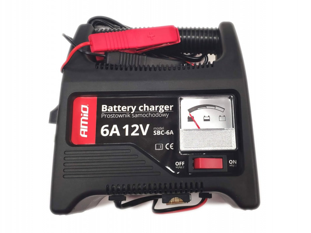 FREEBIES# RECTIFIER BATTERY CHARGER 12V 6A AMIO Maximum amperage 6 A