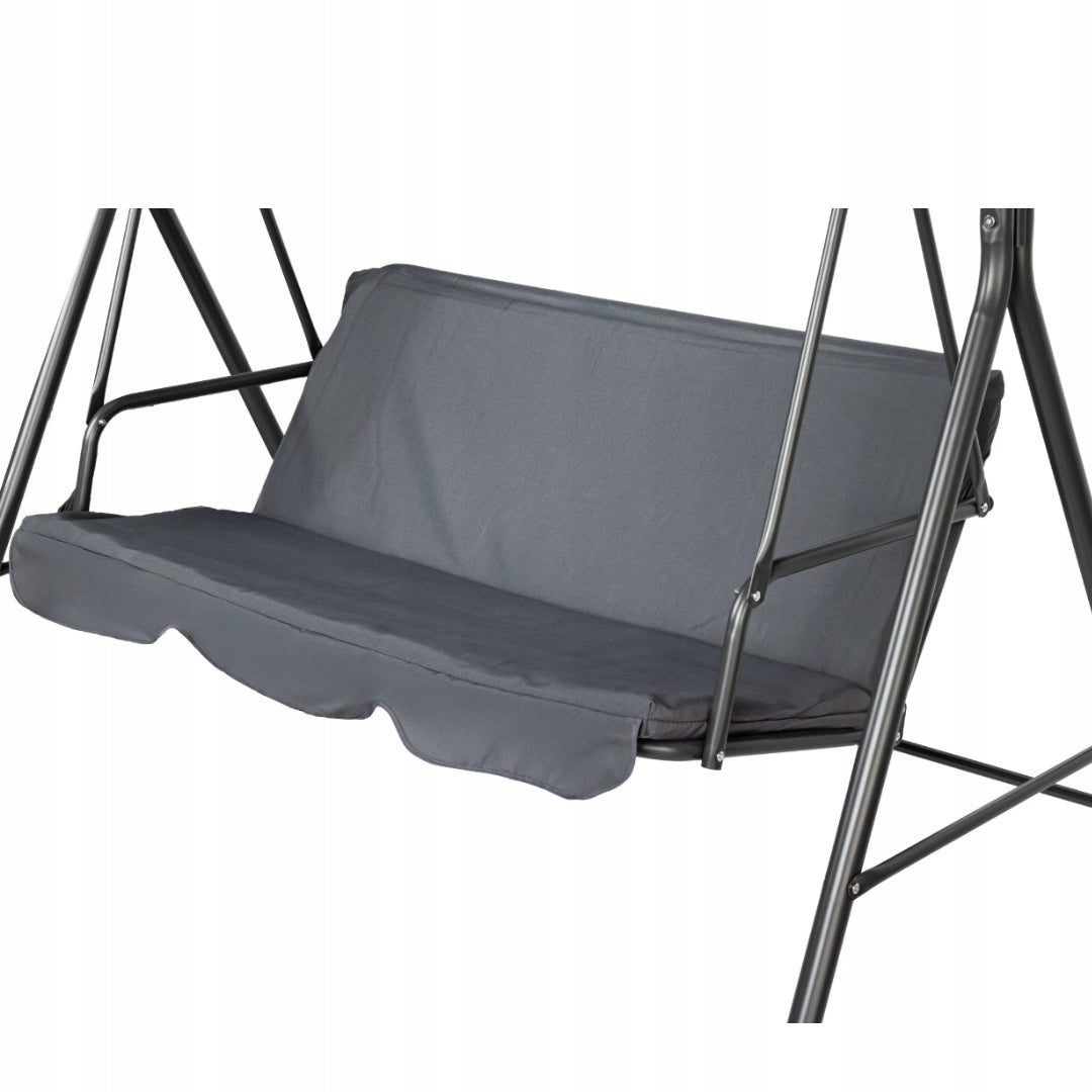 FREESTANDING GARDEN SWING FOR THREE PEOPLE BALCONY TERRACE GREY Manufacturer code HUŚTAWKA OGRODOWA BUJANA 3 OSOBOWA TARASOWA