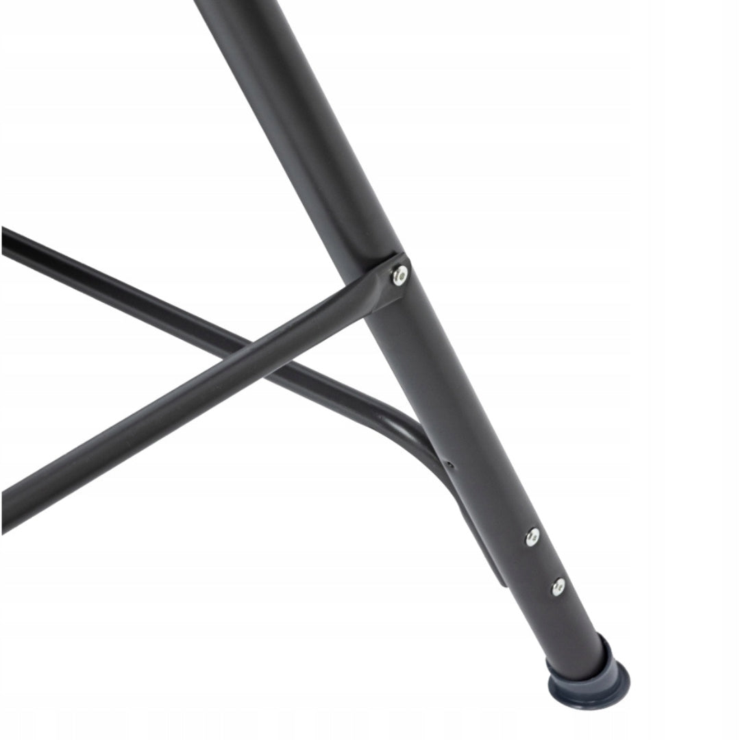FREESTANDING GARDEN SWING FOR THREE PEOPLE BALCONY TERRACE GREY Seat width 30 cm