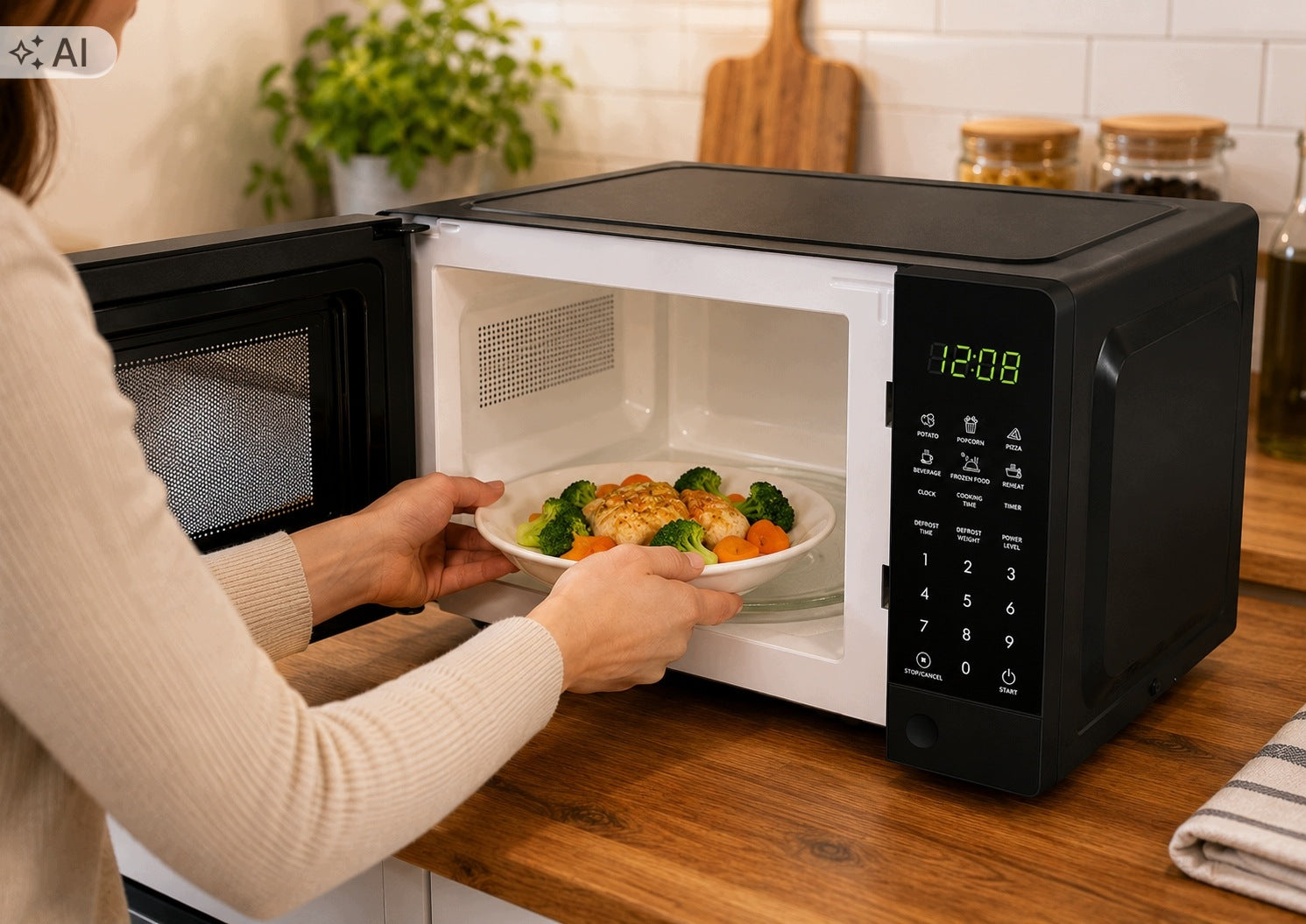 FREESTANDING MICROWAVE OVEN 20L 700W Manufacturer code HUSARIO MIKROFALÓWKA