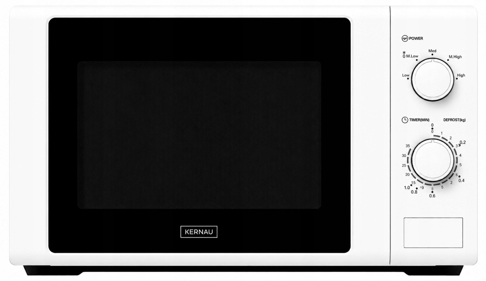 FREESTANDING MICROWAVE OVEN KFMO 2011MW KERNAU WHITE 20L 700W