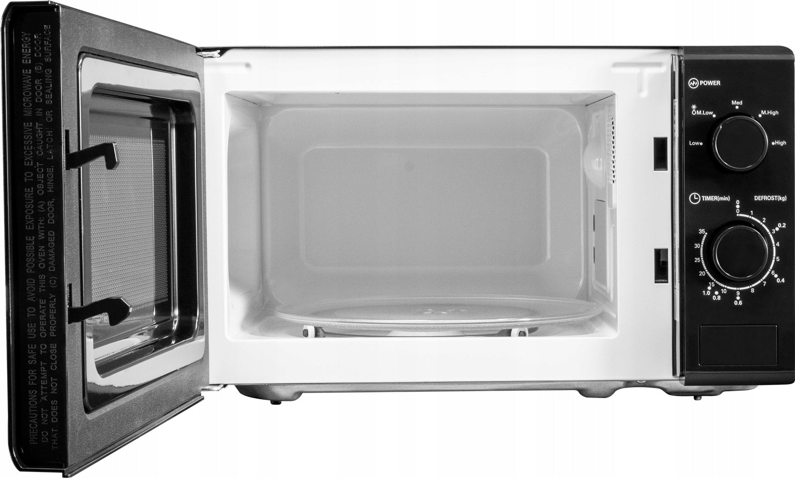 FREESTANDING MICROWAVE OVEN KFMO2011MB KERNAU BLACK 20L 700W Model KFMO 2011 MB