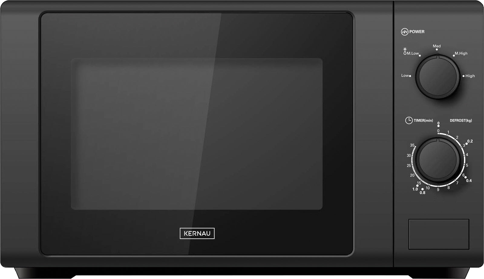 FREESTANDING MICROWAVE OVEN KFMO2011MB KERNAU BLACK 20L 700W