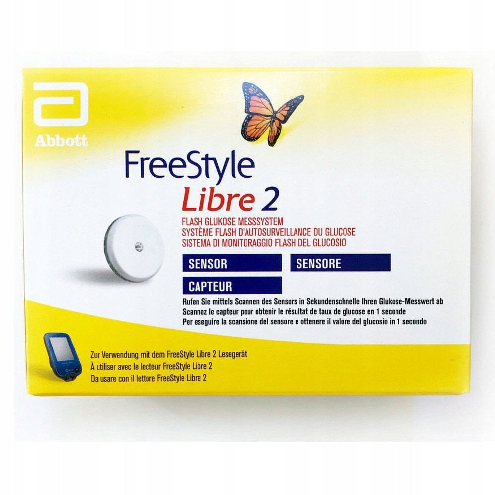 FREESTYLE LIBRE 2 GLUCOSE MEASURING SENSOR +2x PROTECTIVE PATCHES DYS.Poland Medical device yes