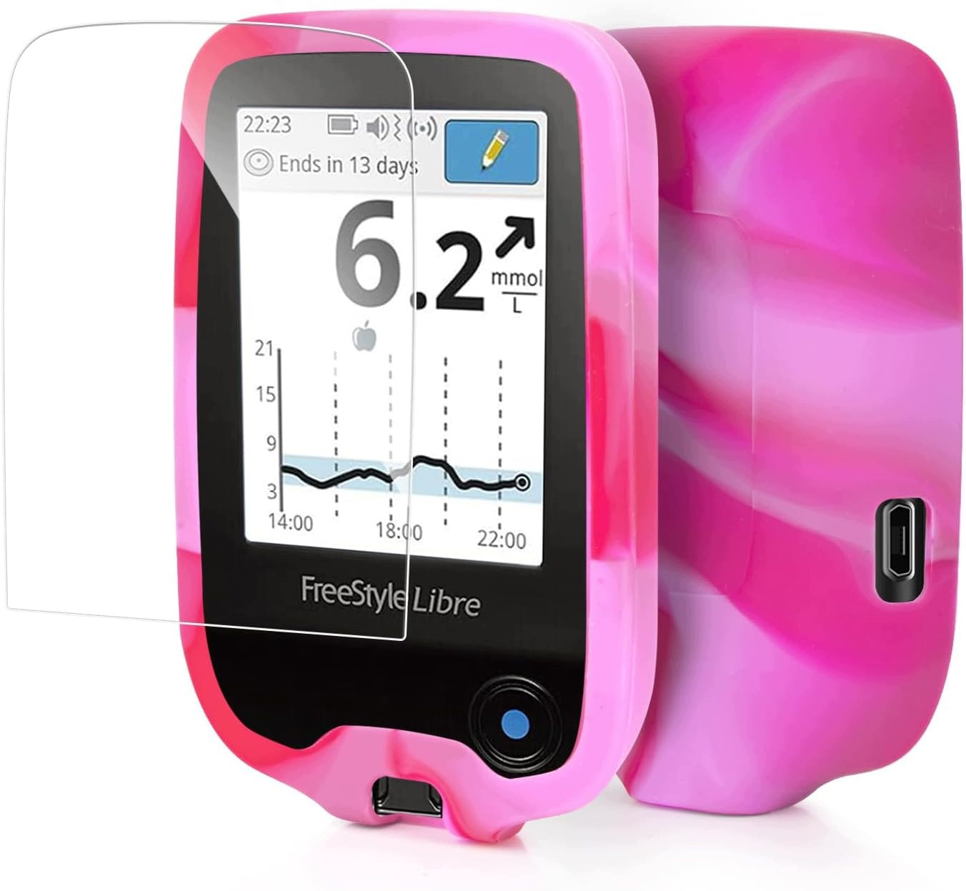 FREESTYLE LIBRE 2 SILICONE CASE WITH TEMPERED GLASS FILM